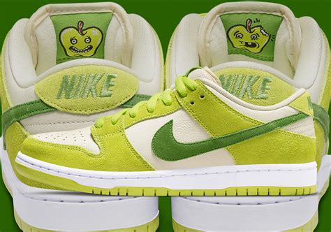 sour apple nike dunks|dunk low sb green apple.